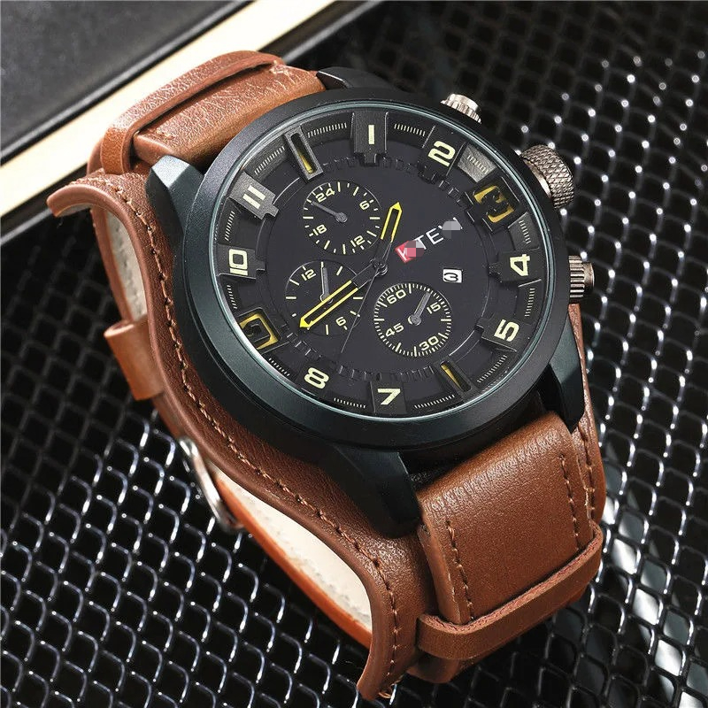 Retro Luxury Men Quartz Watch  - Leather Watch Band Men recensie en prijs