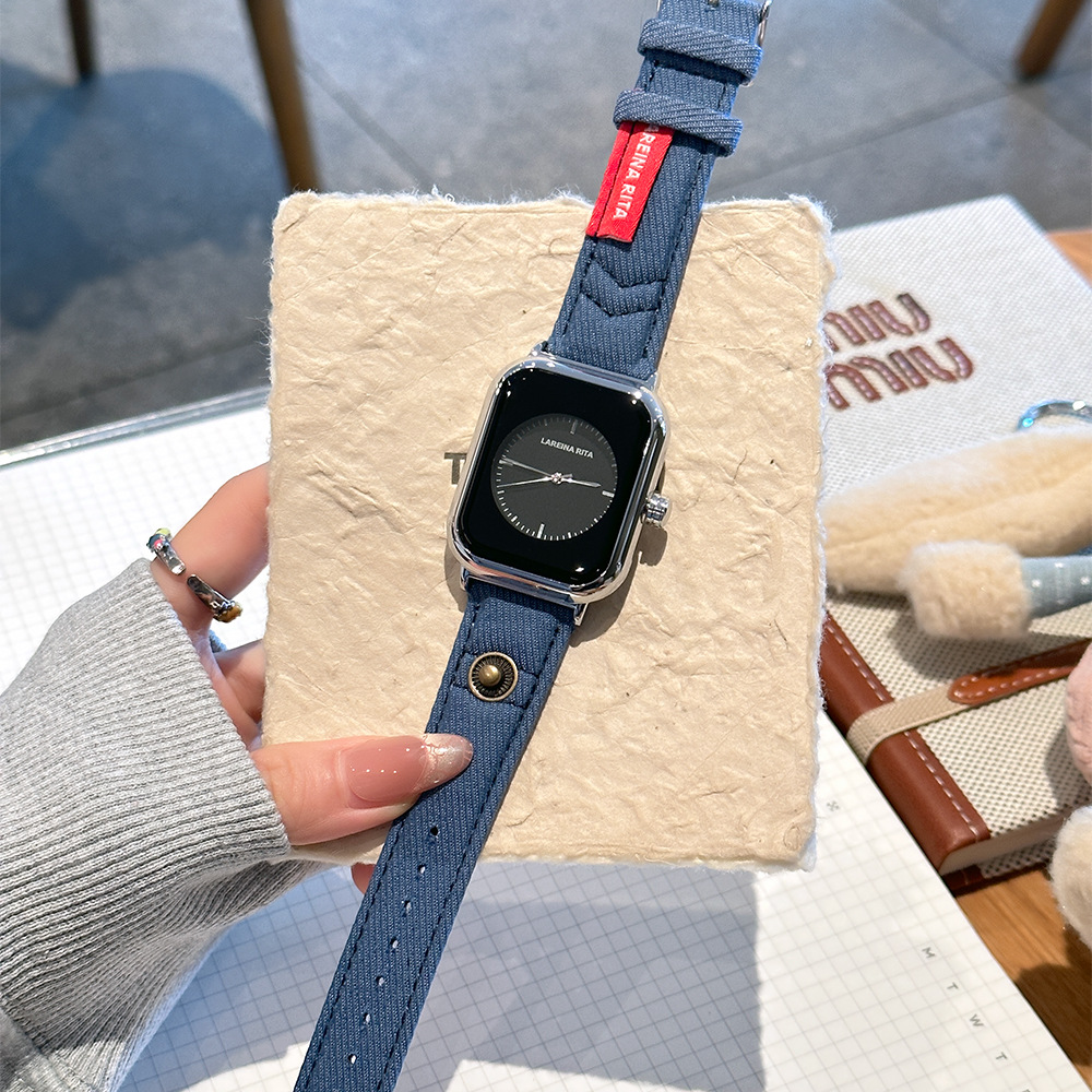 New Stylish Square Watch With  - Canvas Strap Watch recensie en prijs