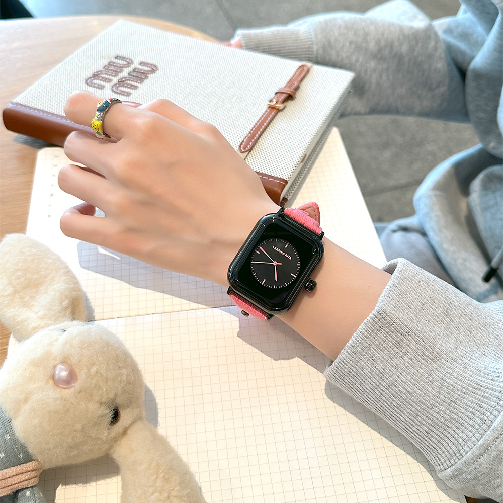 New Stylish Square Watch With  - Canvas Strap Watch recensie en prijs
