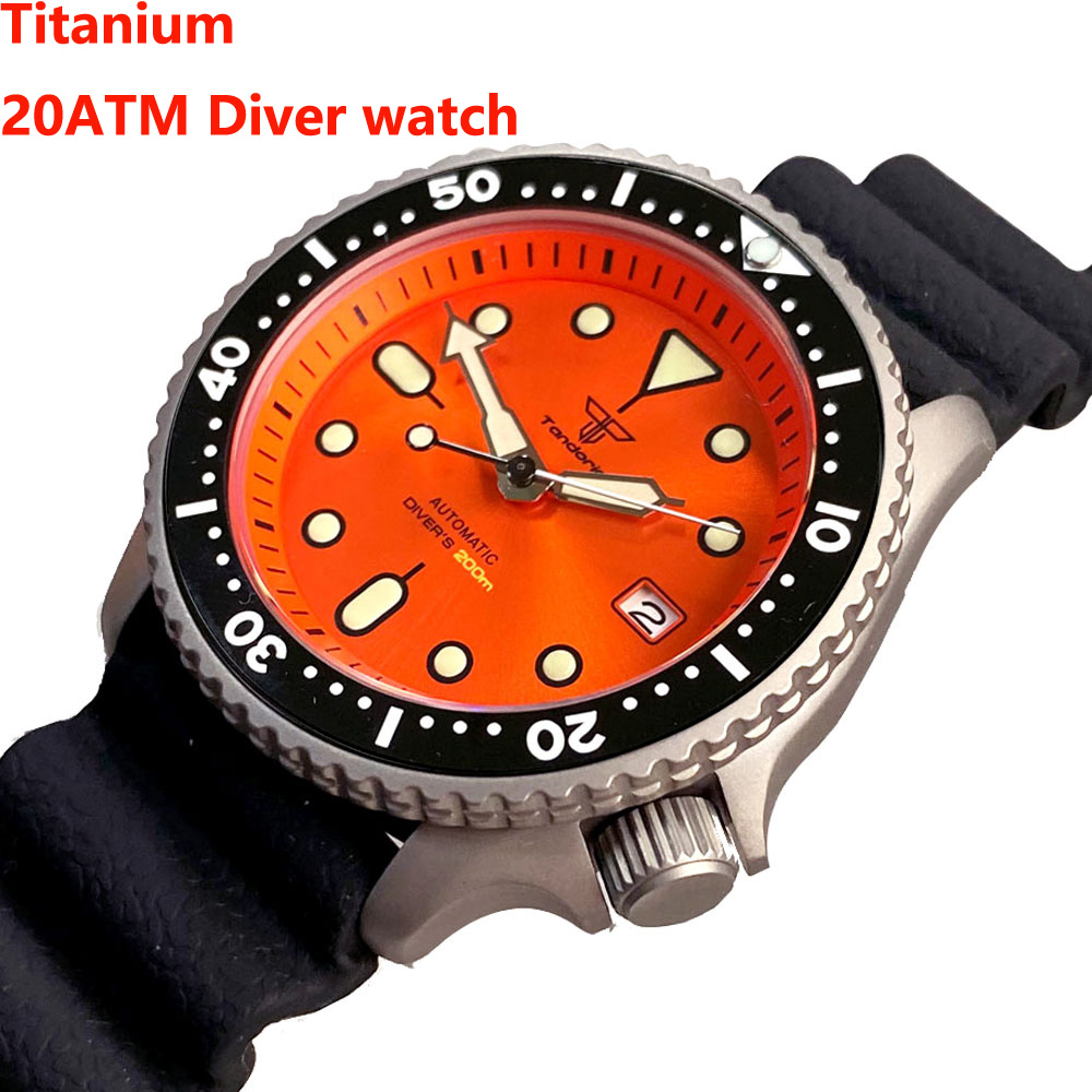 Tandorio 41mm Titanium NH35 Me - Rubber Strap Diver recensie en prijs