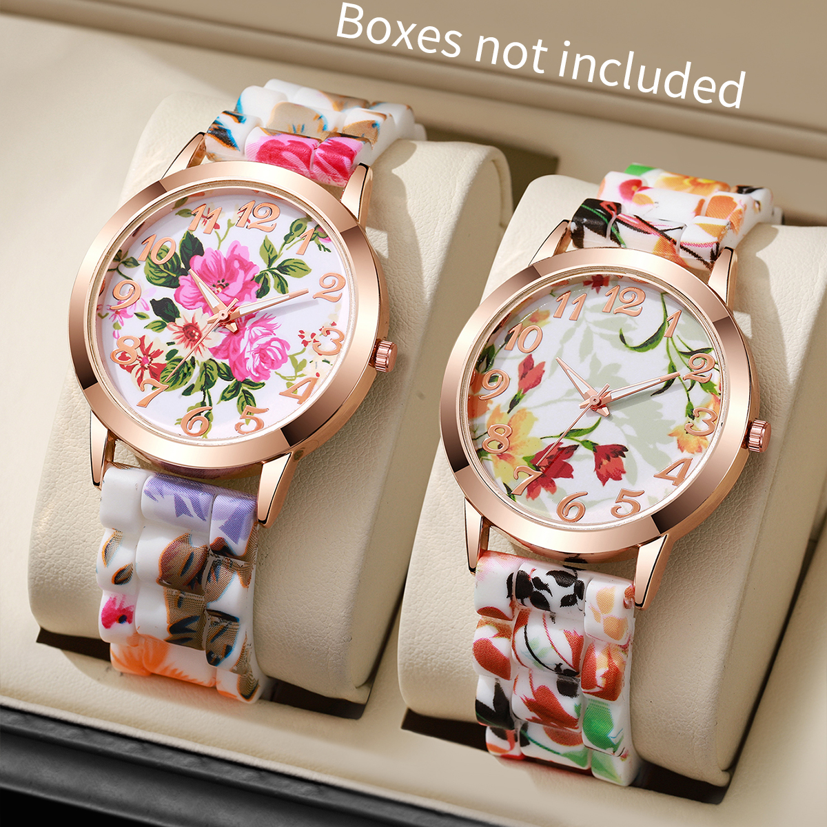 2/3/4/5PCS Fashion Flowers Pri - Silicone Band Women recensie en prijs