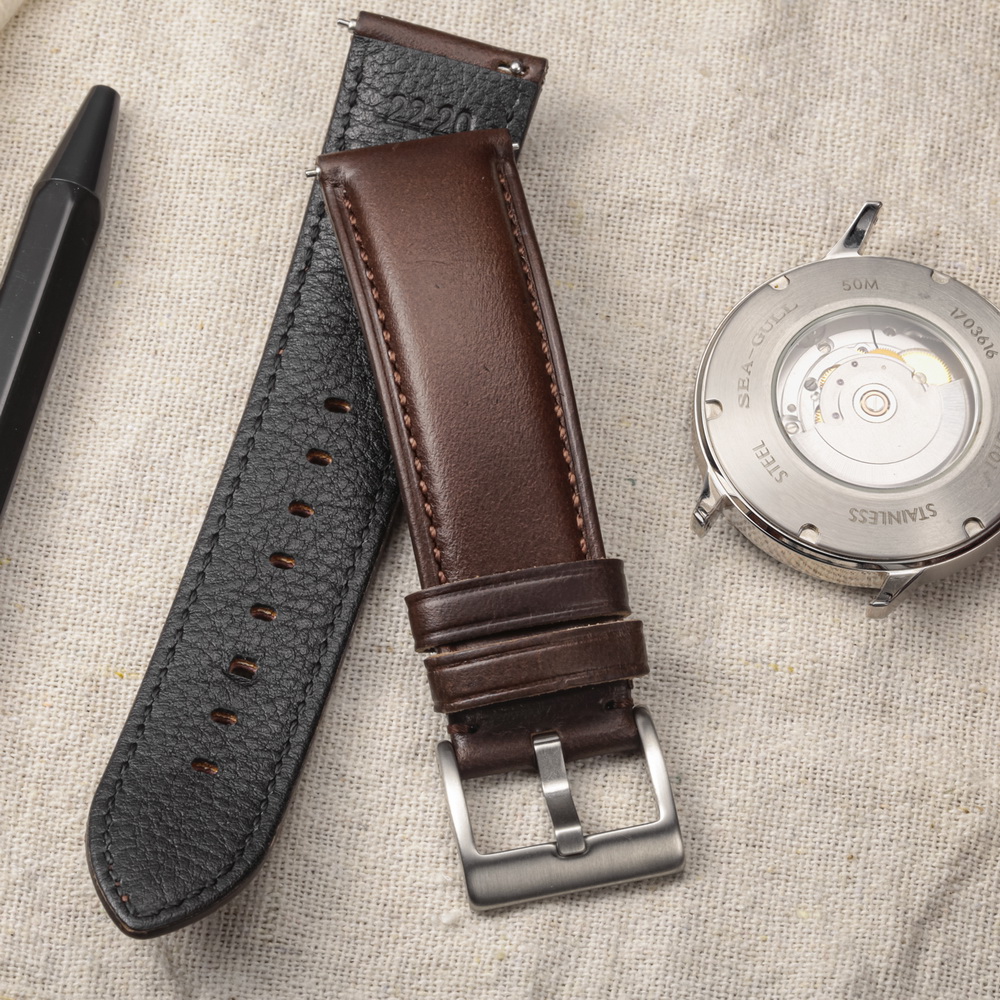 Hemsut Watch Bands Genuine Lea - Leather Strap Quick Release recensie en prijs