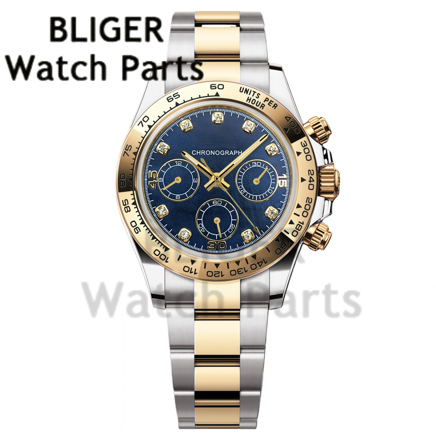 BLIGER 39MM Men's Quartz Chron - Rubber Strap Diver recensie en prijs