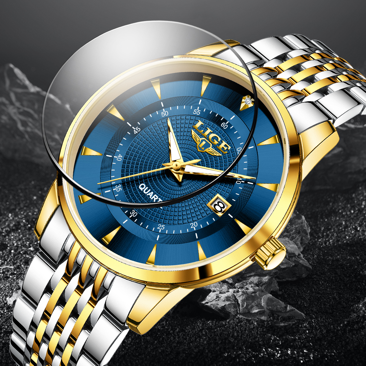 LIGE New 2026 Luxury Man Watch - Stainless Bracelet Diver recensie en prijs