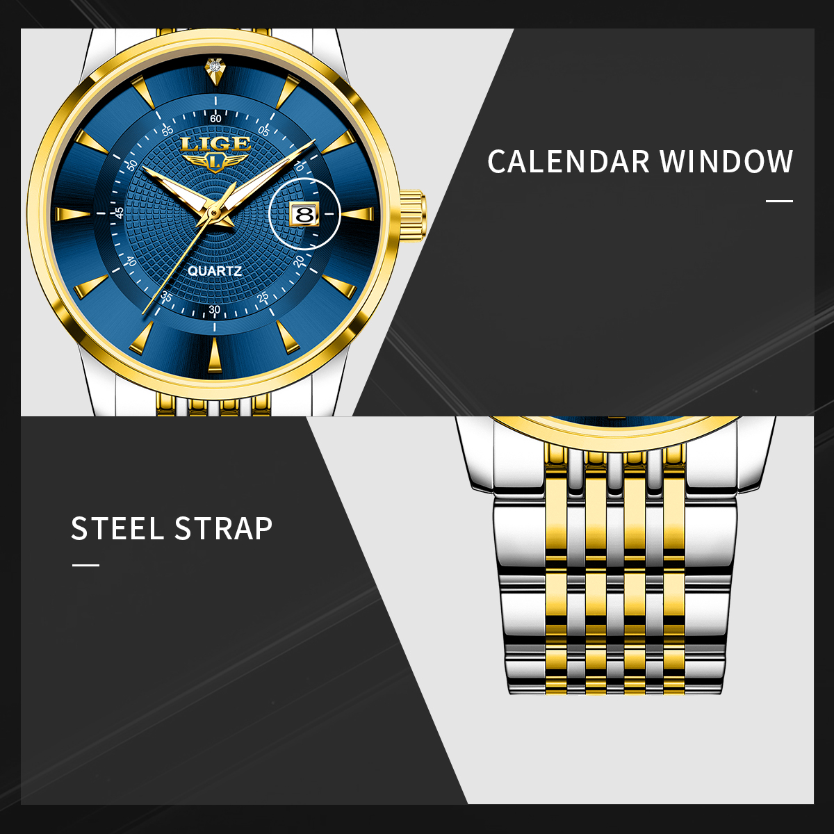 LIGE New 2026 Luxury Man Watch - Stainless Bracelet Diver recensie en prijs