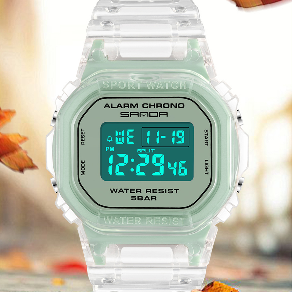 SANDA White Fashion Sport Watc - Rubber Strap Diver recensie en prijs