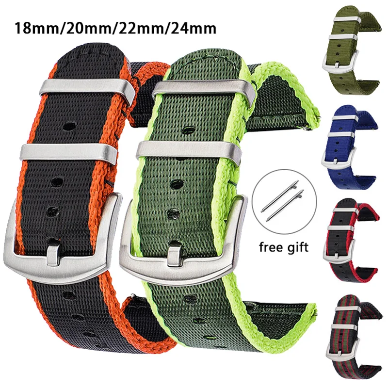 18/20/22/24mm Nylon Strap Men  - Canvas Strap Watch recensie en prijs