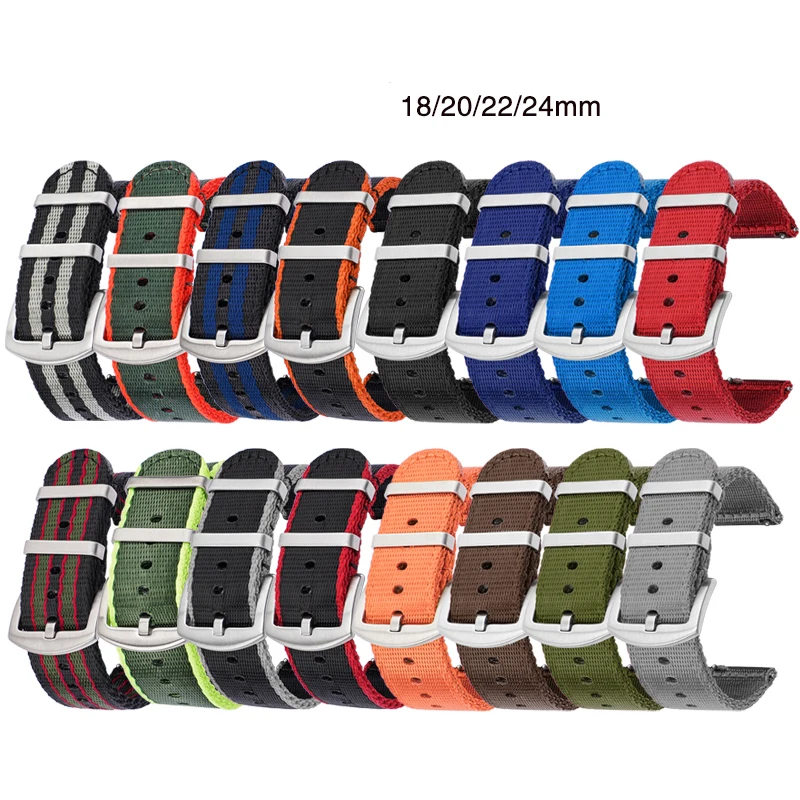 18/20/22/24mm Nylon Strap Men  - Canvas Strap Watch recensie en prijs