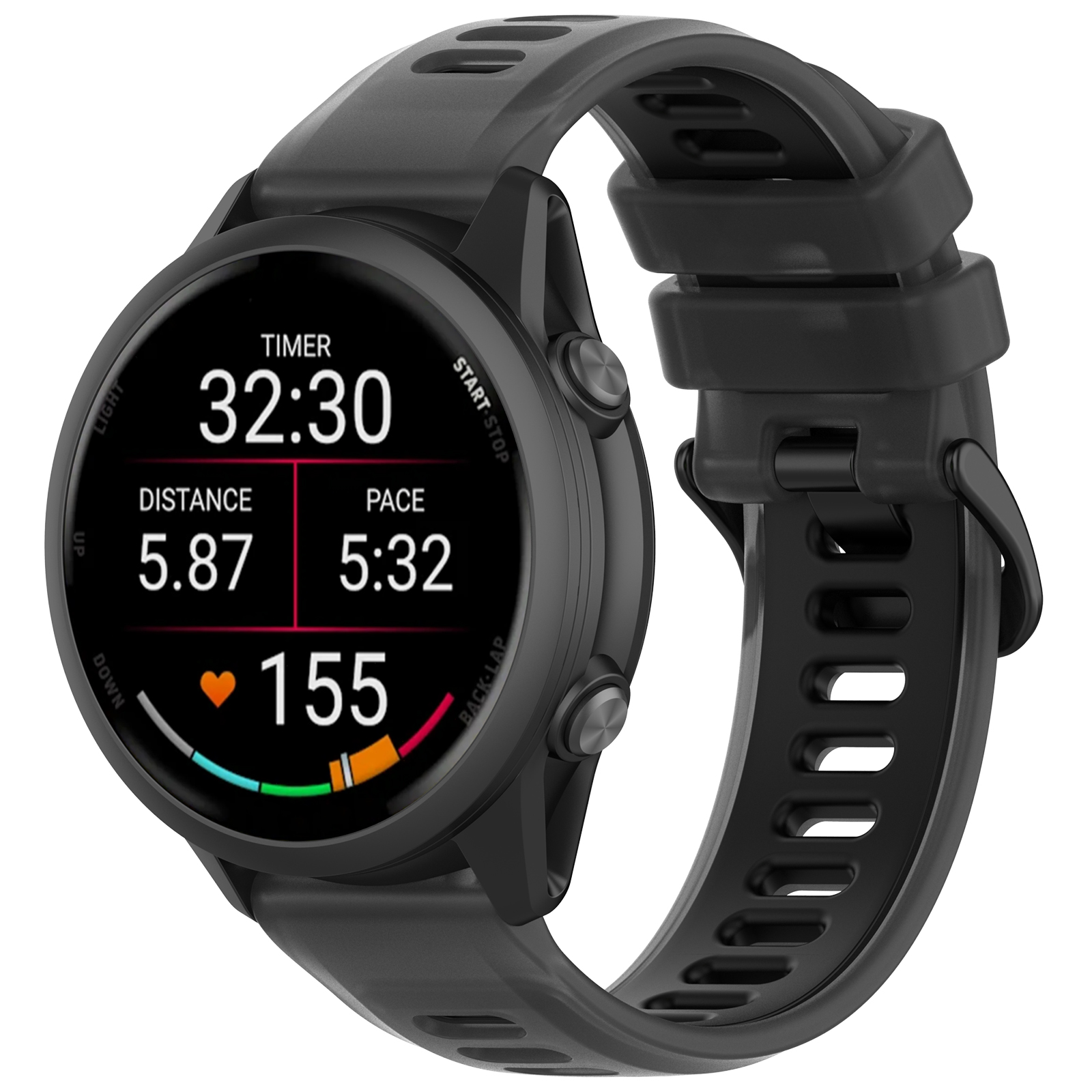 22mm 20mm Transparent Two-Tone - Silicone Watch Band 22Mm recensie en prijs