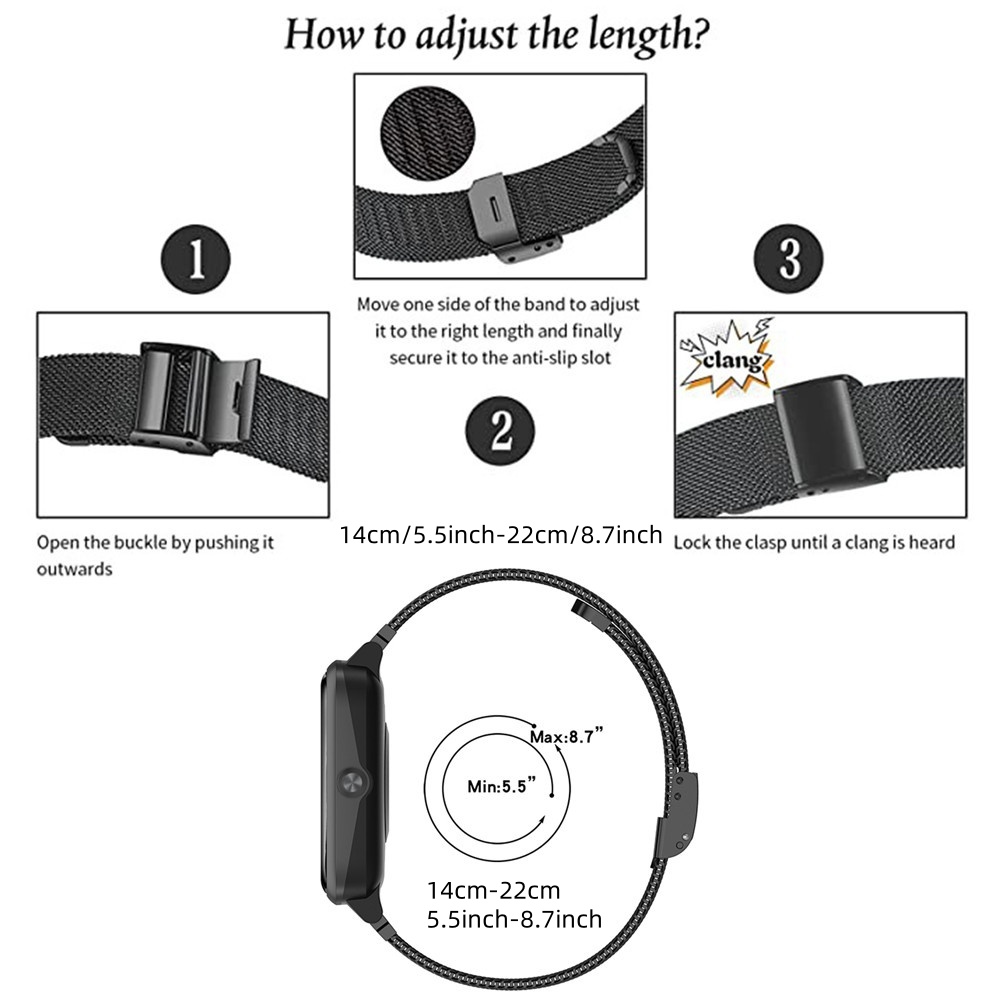Metal Bands for Honor Watch 5  - Mesh Strap Metal recensie en prijs