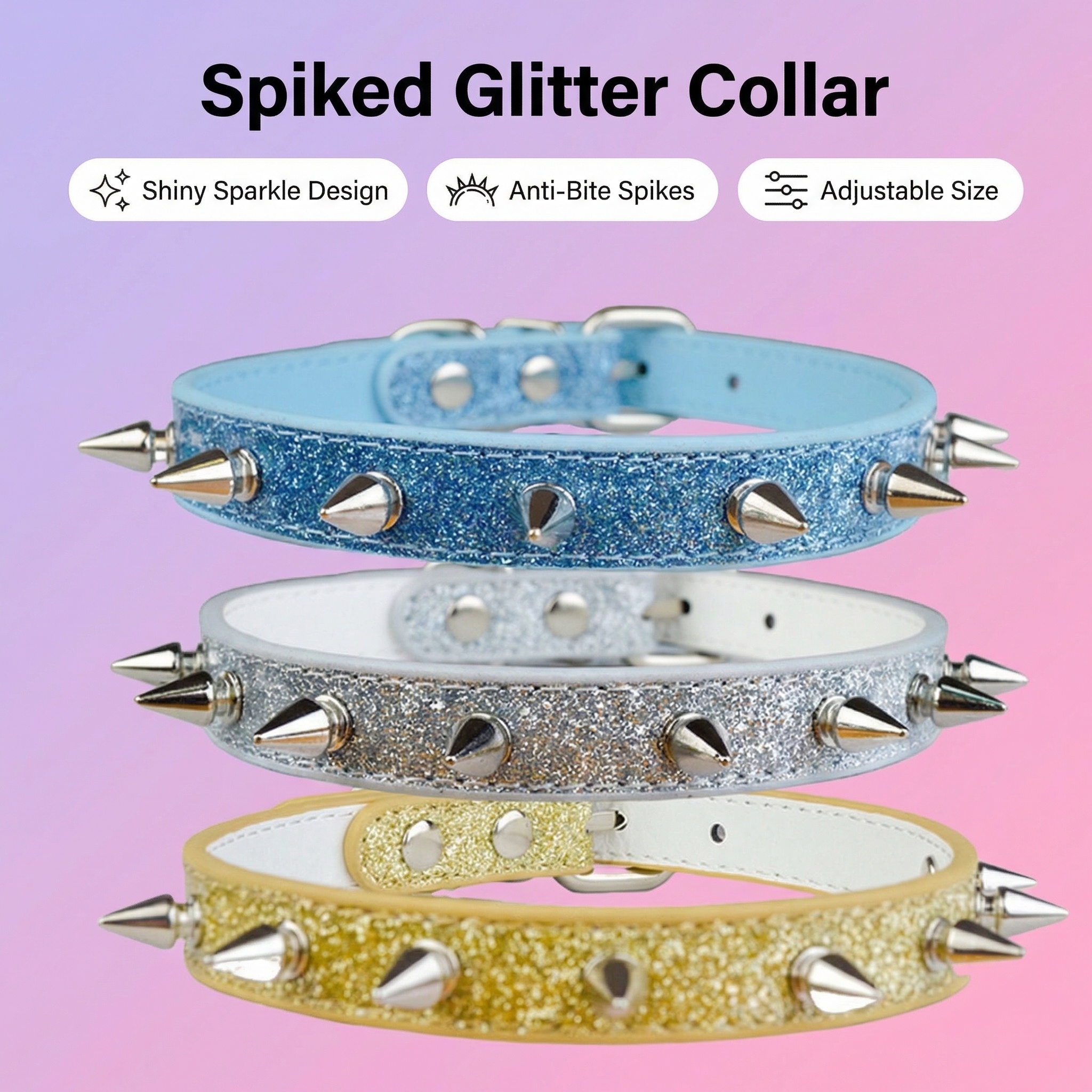 Punk Style Rivet Pet Collar Le - Leather Strap Quick Release recensie en prijs