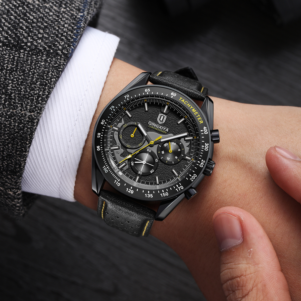 QINGXIYA Luxury Men's Watches  - Leather Watch Band Men recensie en prijs