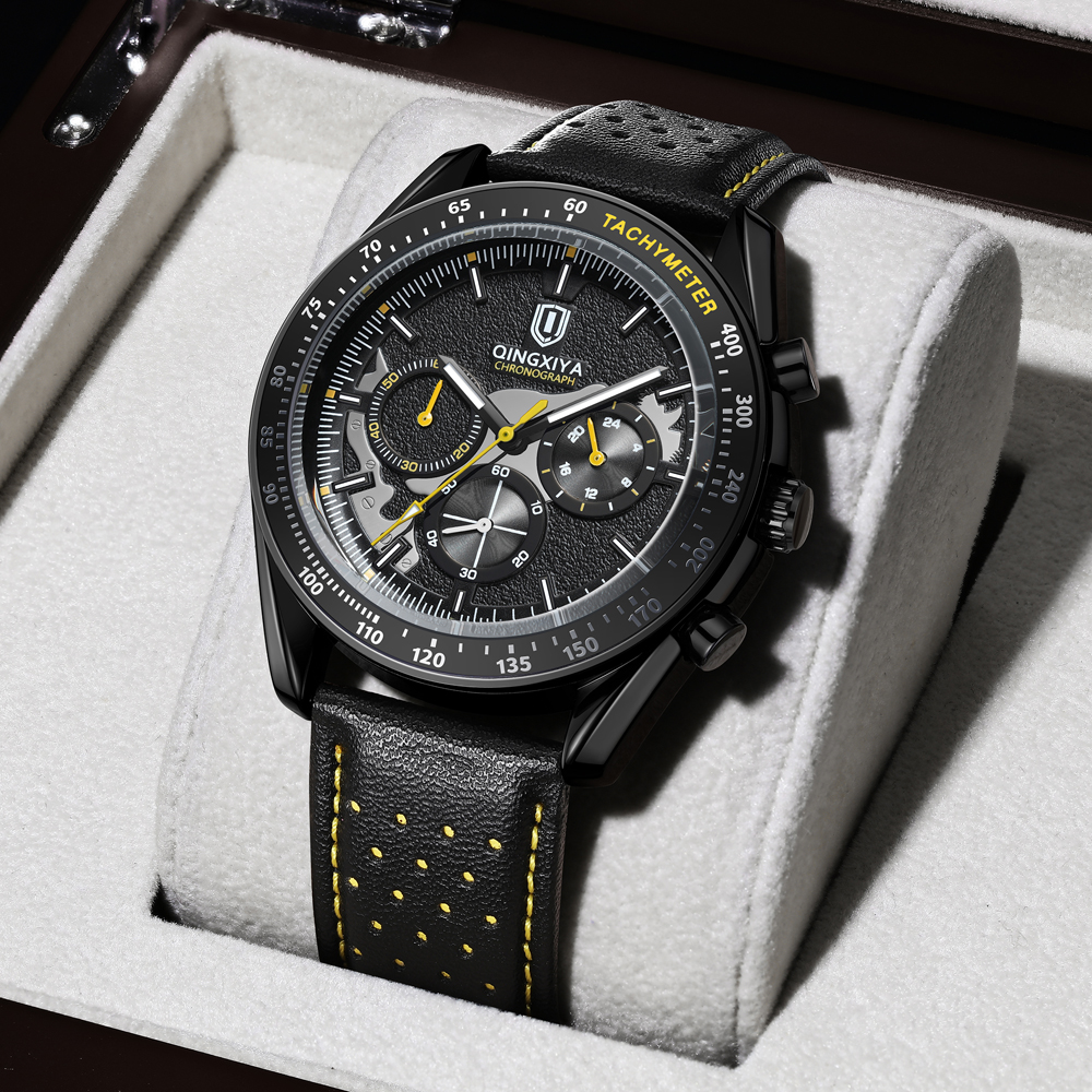 QINGXIYA Luxury Men's Watches  - Leather Watch Band Men recensie en prijs