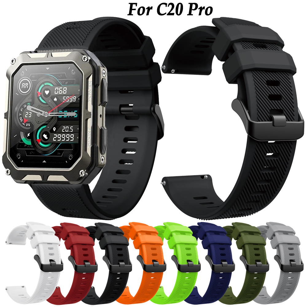 C20 pro Smartwatch 22mm Strap  - Silicone Watch Band 22Mm recensie en prijs
