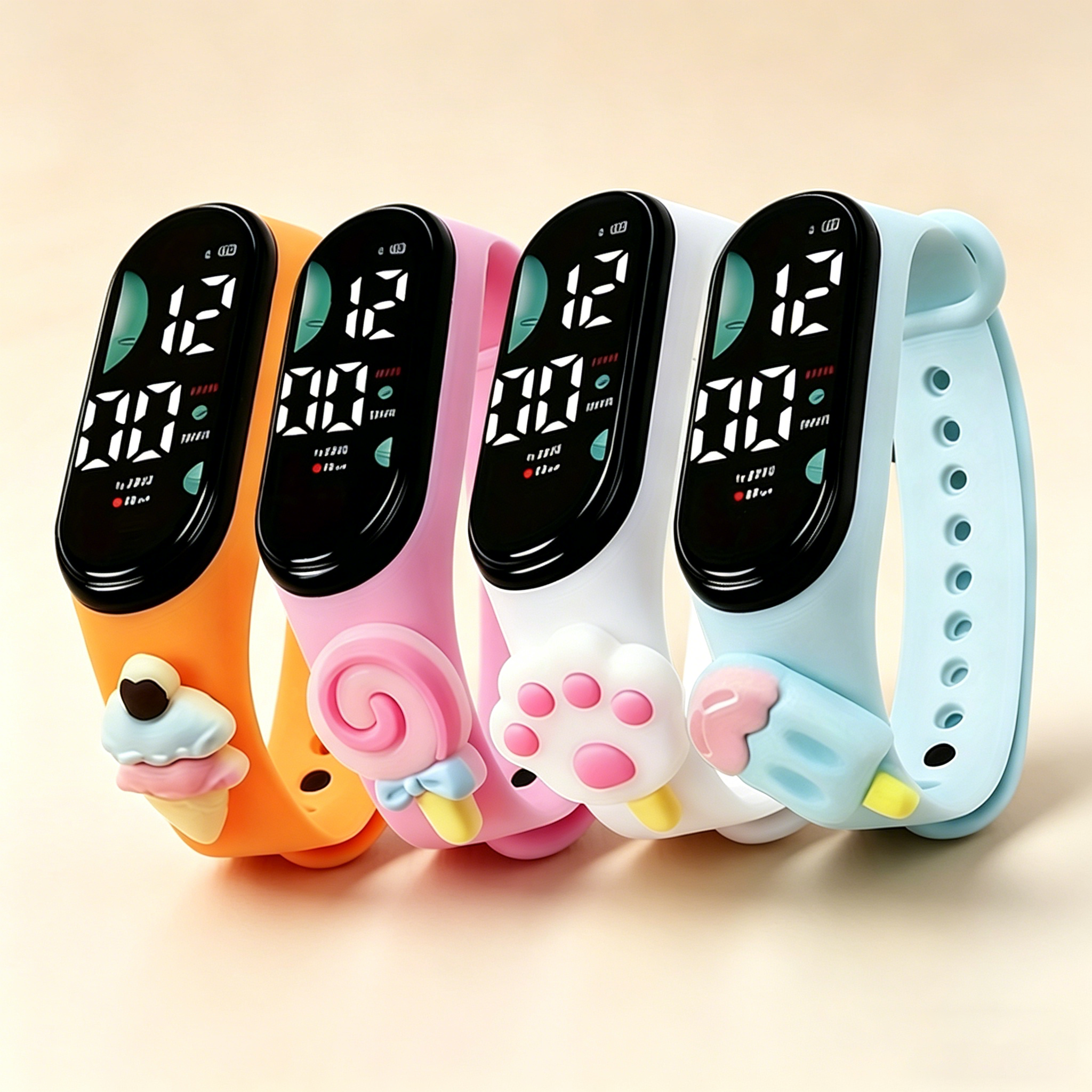 Cute 3D Cartoon Digital Watch  - Silicone Band Women recensie en prijs