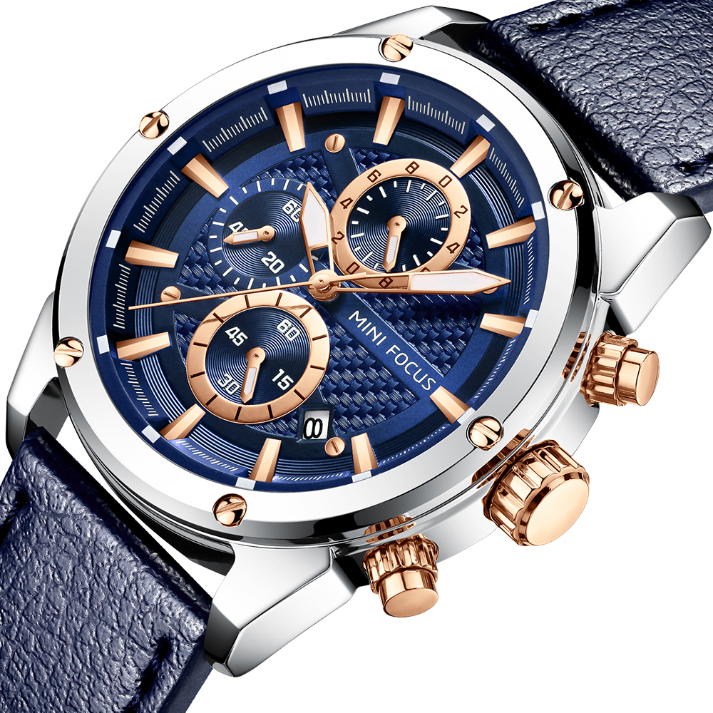 MINI FOCUS Business Quartz Wat - Leather Watch Band Men recensie en prijs