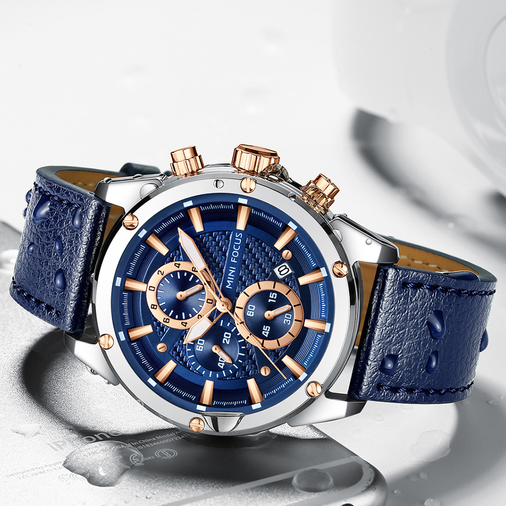 MINI FOCUS Business Quartz Wat - Leather Watch Band Men recensie en prijs