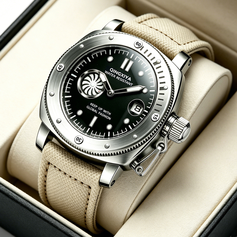 QINGXIYA Brand Original New Fa - Canvas Strap Watch recensie en prijs