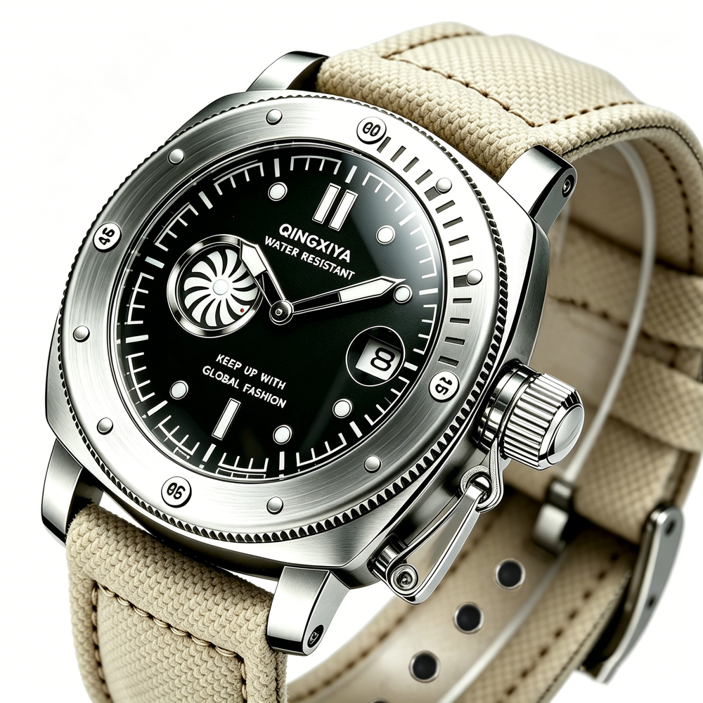 QINGXIYA Brand Original New Fa - Canvas Strap Watch recensie en prijs