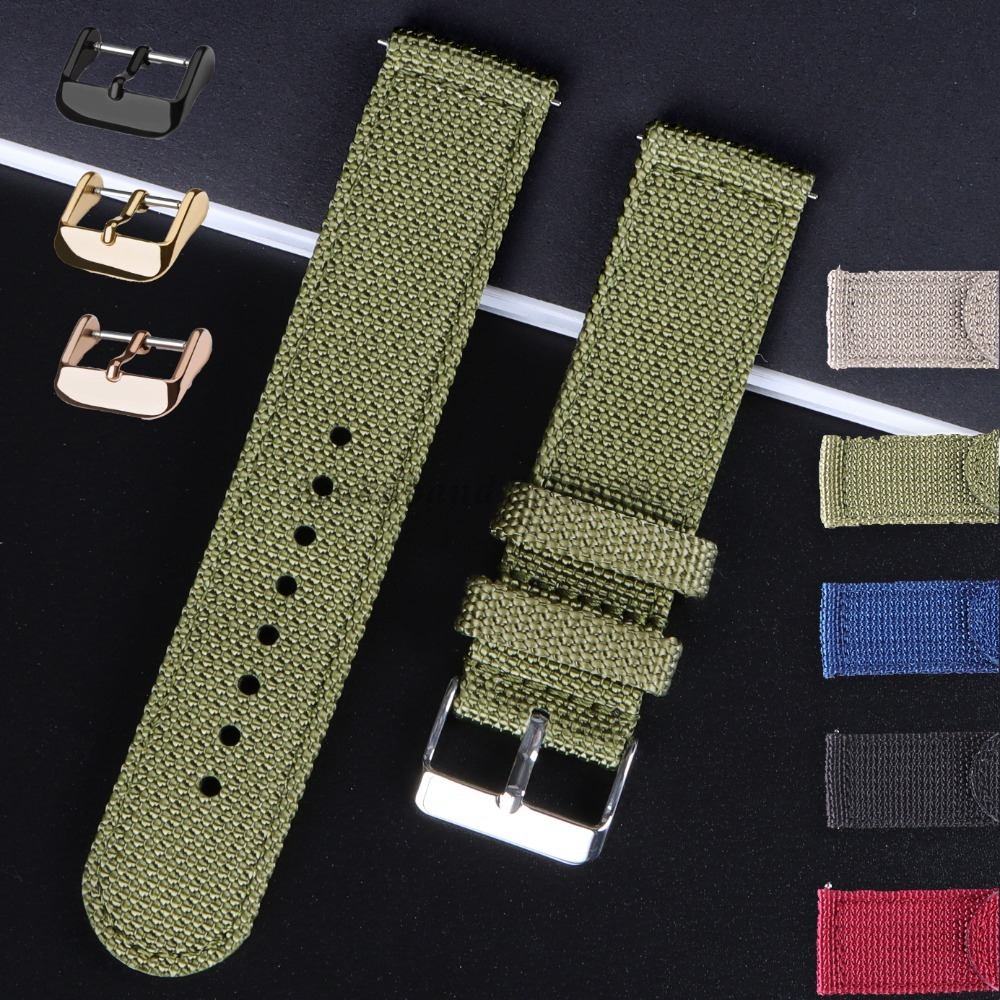 18 20 22 24mm Nylon Canvas Str - Nato Strap Nylon recensie en prijs