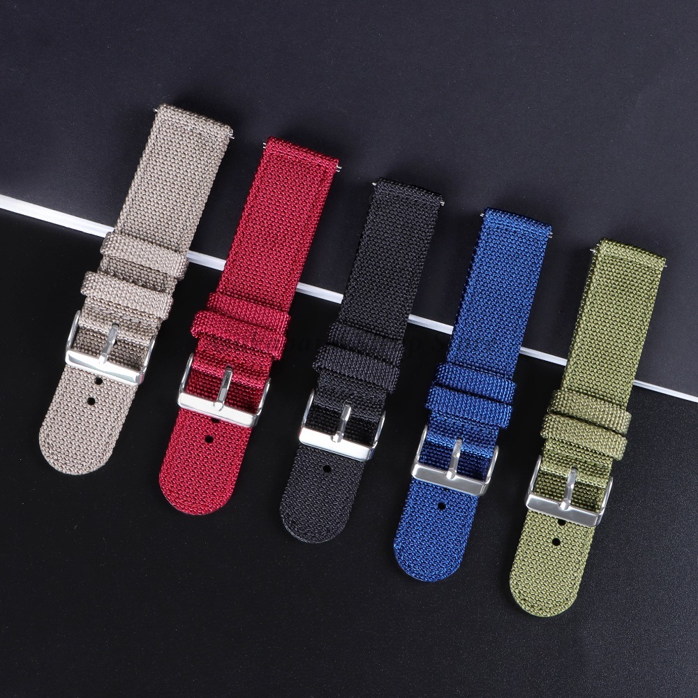 18 20 22 24mm Nylon Canvas Str - Nato Strap Nylon recensie en prijs