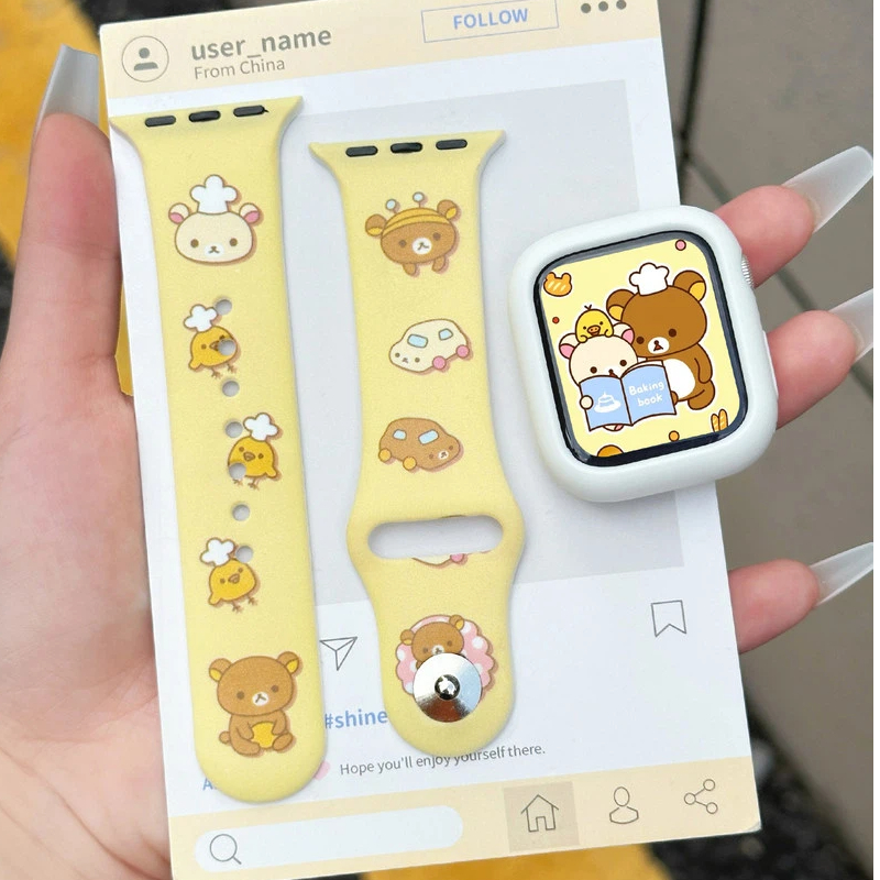 Cute Rilakkuma Print Silicone  - Silicone Band Women recensie en prijs