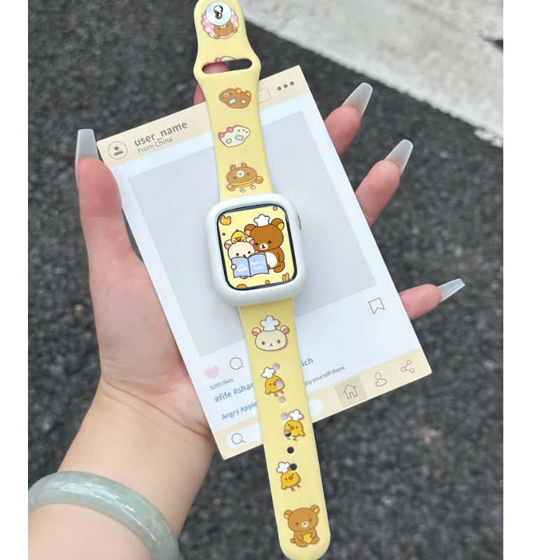 Cute Rilakkuma Print Silicone  - Silicone Band Women recensie en prijs