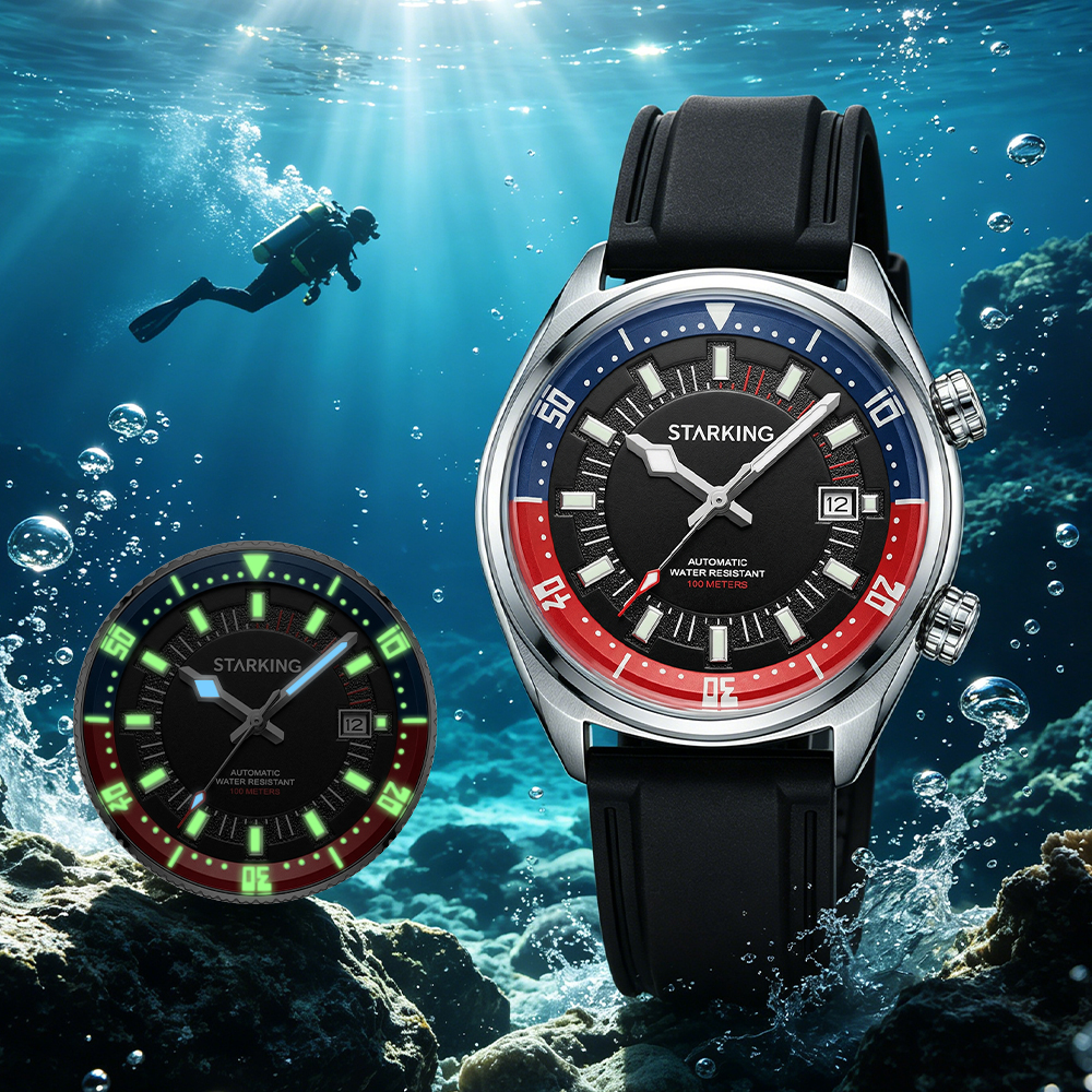 STARKING Men's Automatic 8215  - Rubber Strap Diver recensie en prijs