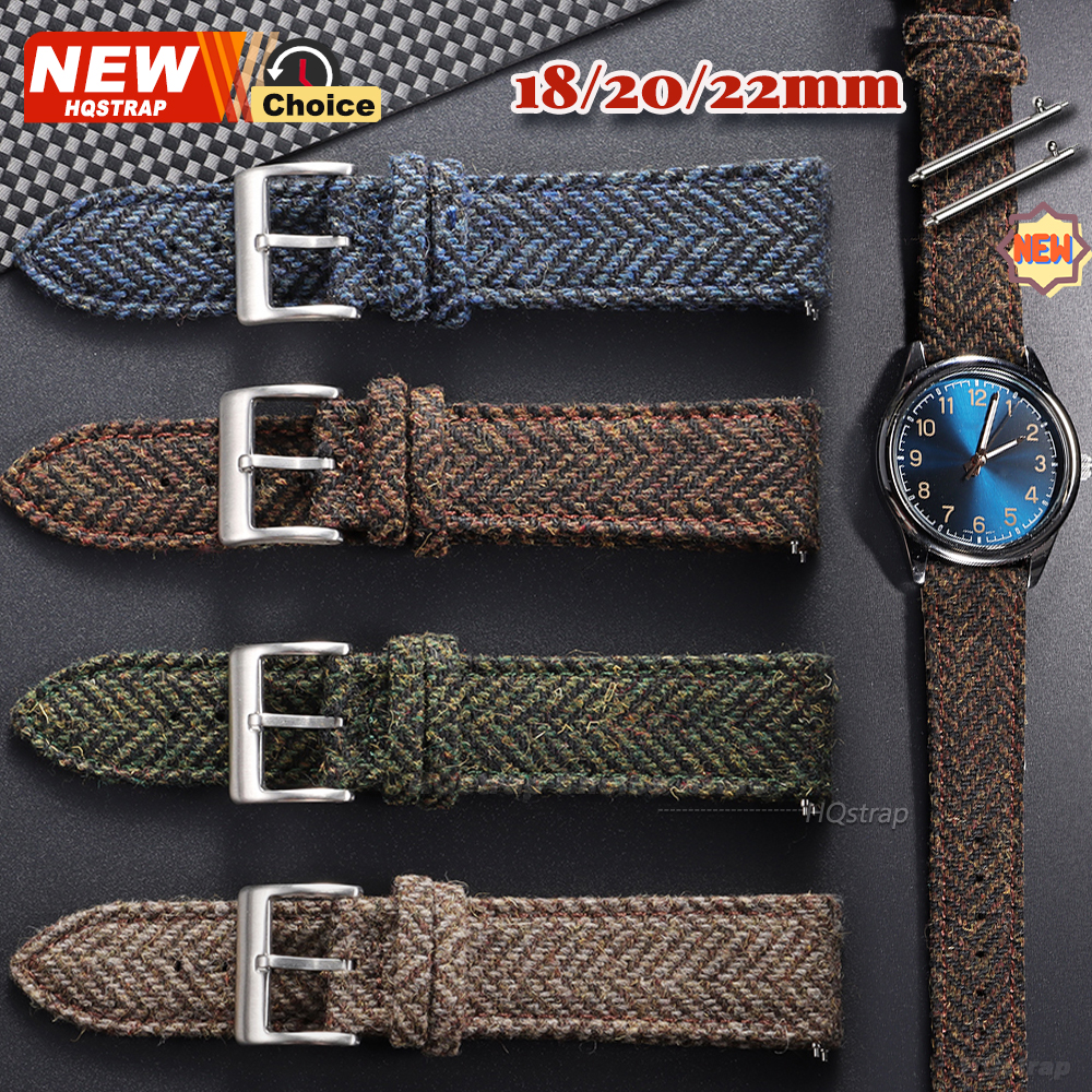 18mm 20mm 22mm Tweed Nylon Str - Leather Strap Quick Release recensie en prijs