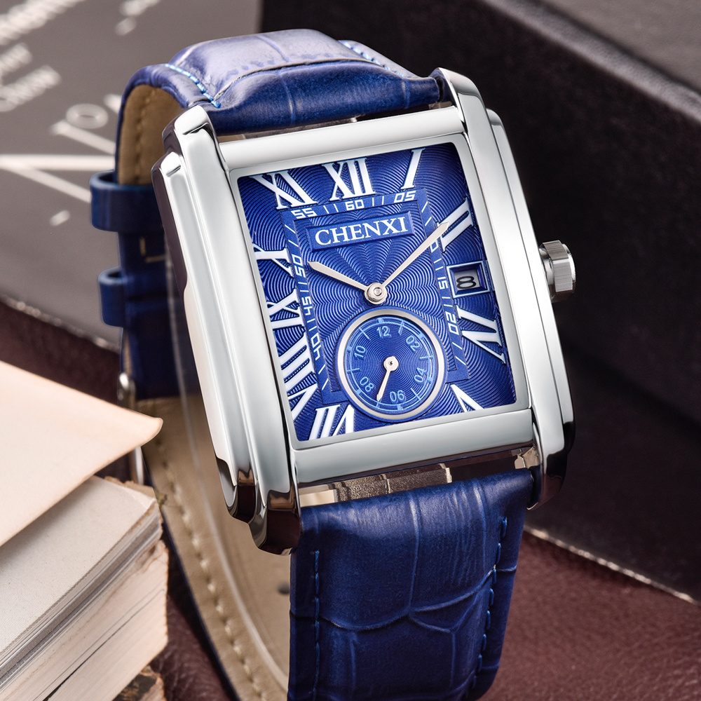 CHENXI 8216 Fashion Classic Sq - Leather Watch Band Men recensie en prijs