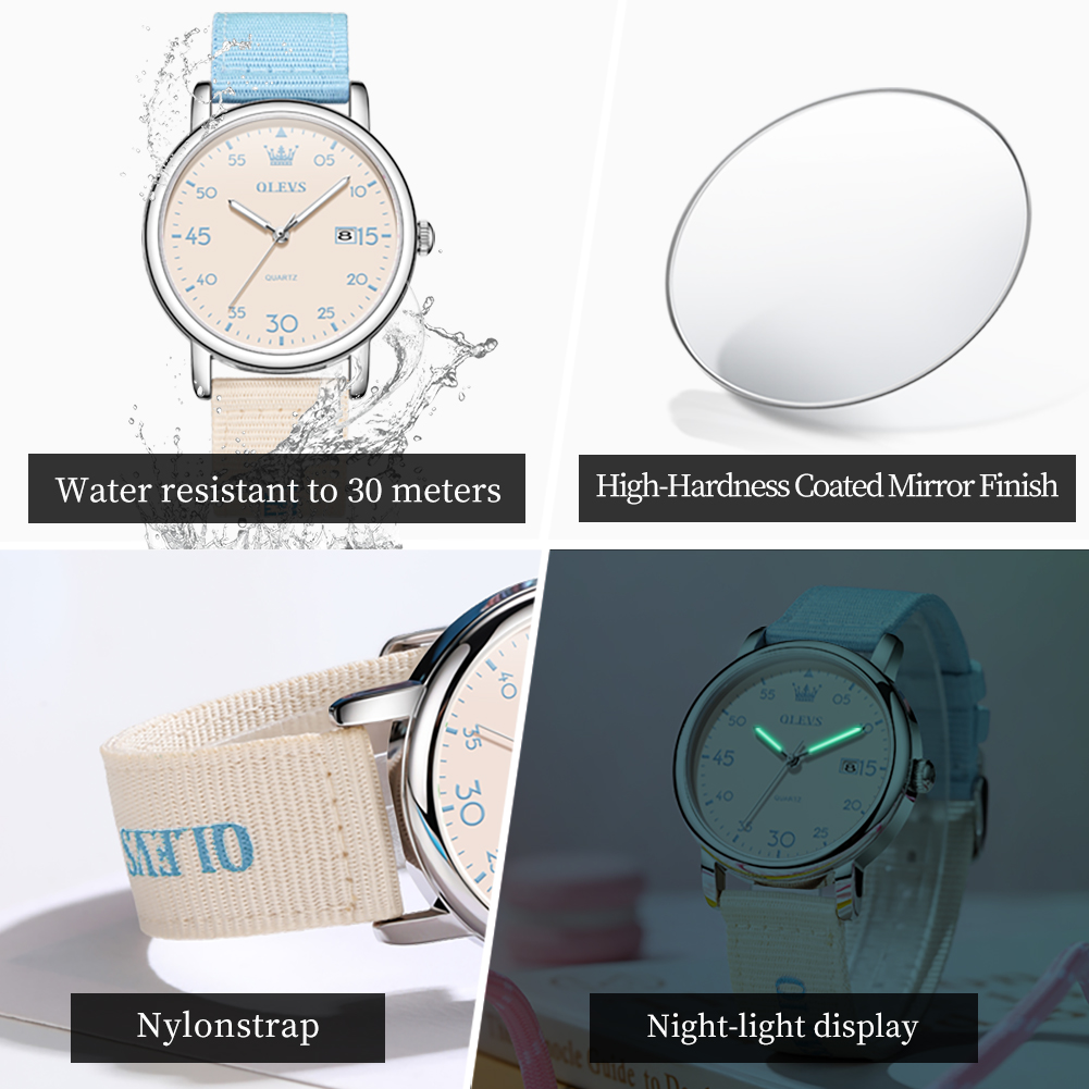 OLEVS Brand New Fashion Retro  - Canvas Strap Watch recensie en prijs