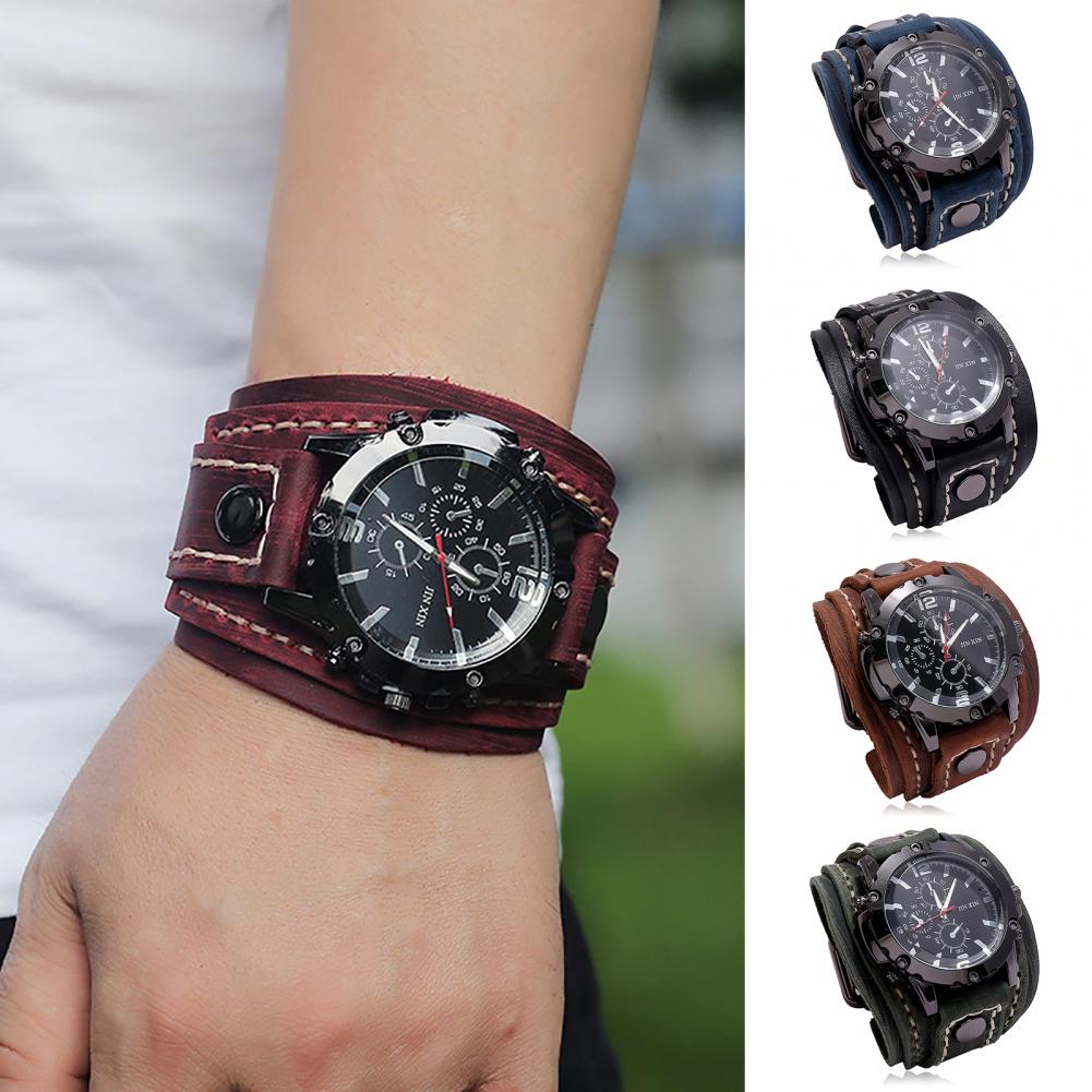 Retro Mens Quartz Watch Round  - Leather Watch Band Men recensie en prijs