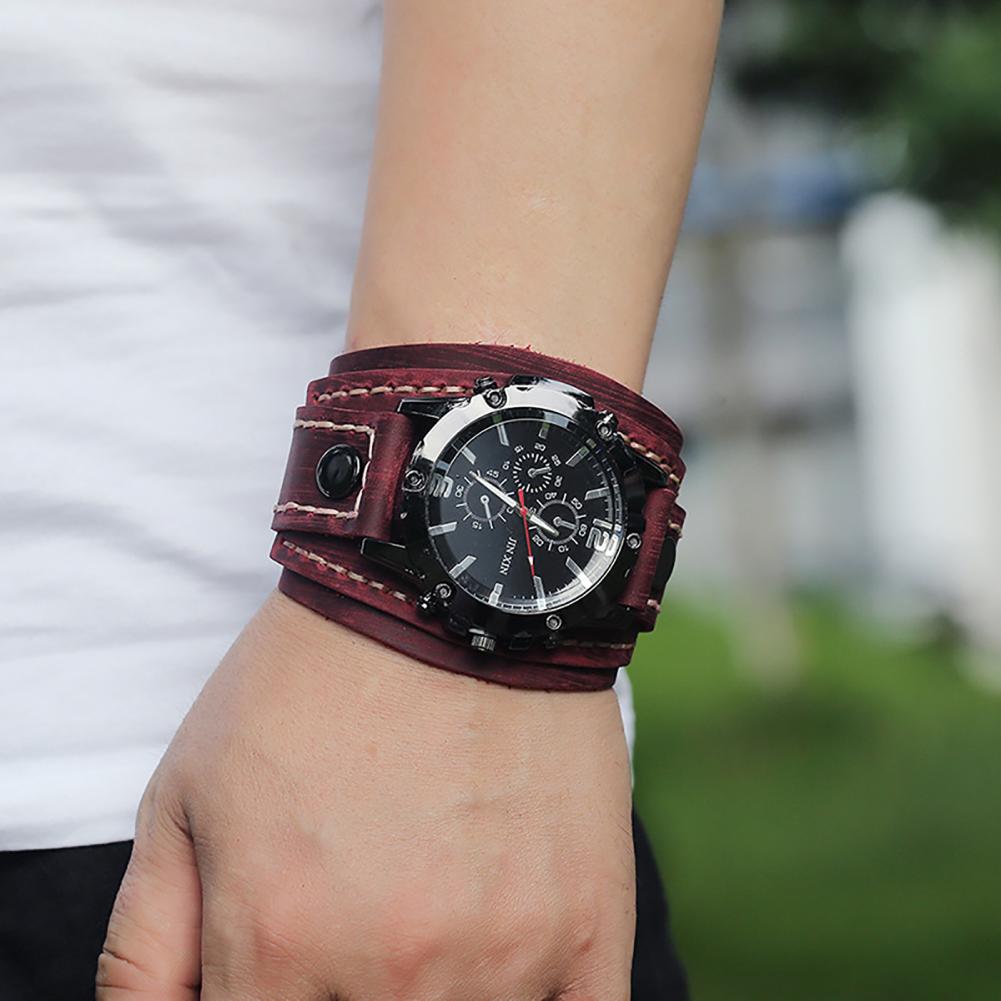 Retro Mens Quartz Watch Round  - Leather Watch Band Men recensie en prijs