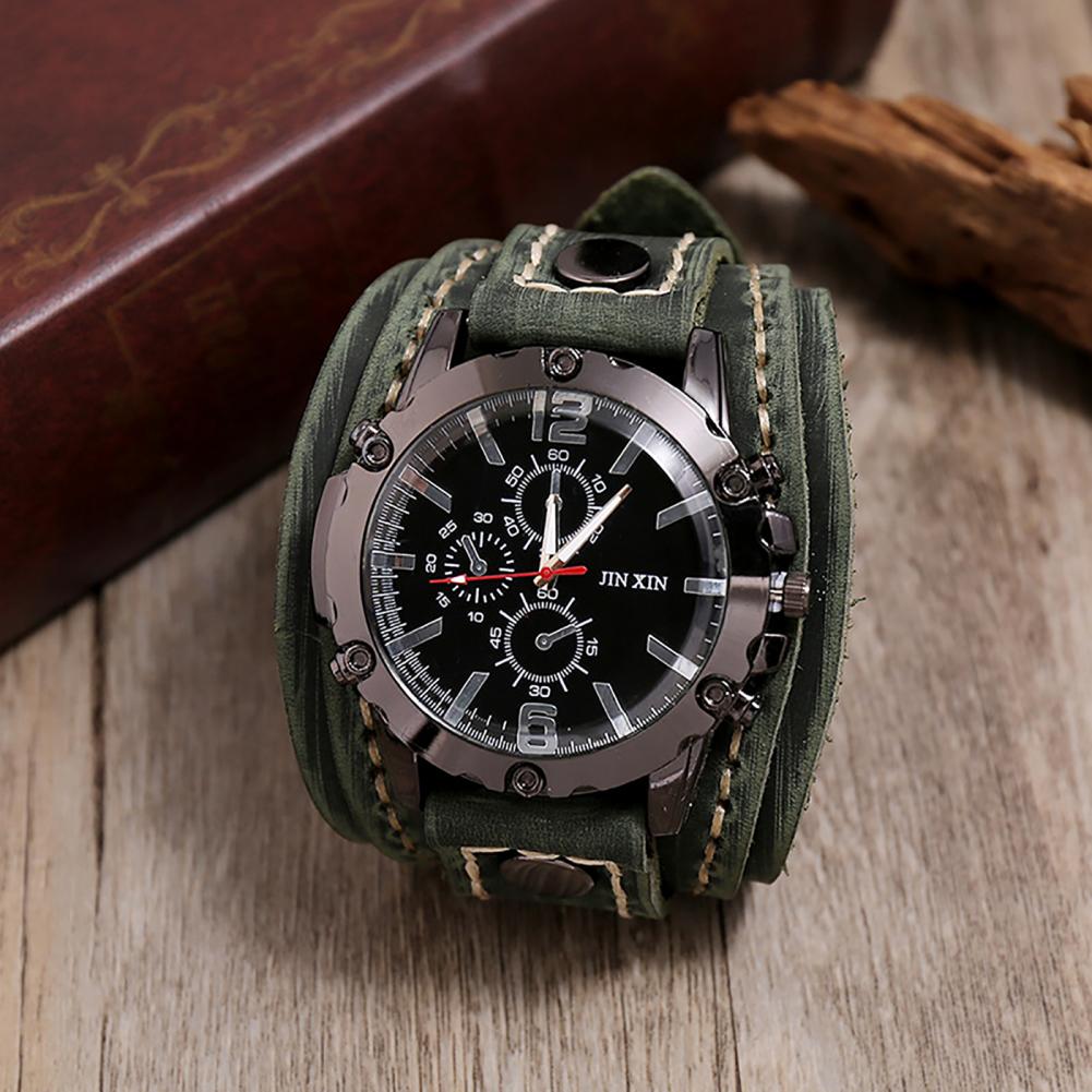 Retro Mens Quartz Watch Round  - Leather Watch Band Men recensie en prijs