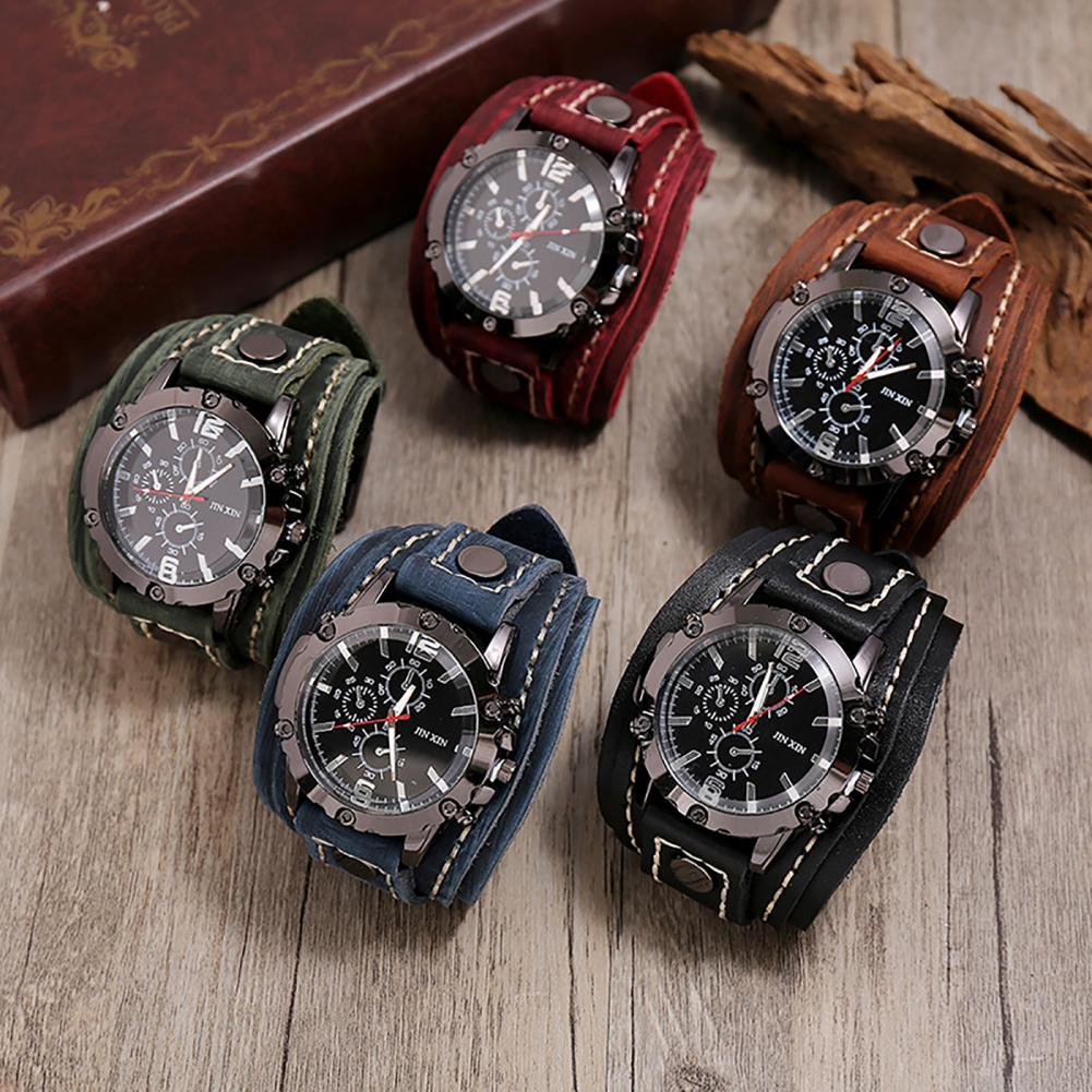 Retro Mens Quartz Watch Round  - Leather Watch Band Men recensie en prijs