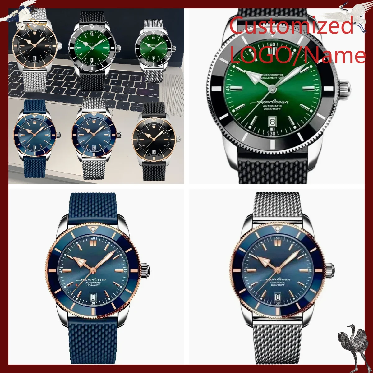 A1212 Store Customized Watches - Stainless Bracelet Diver recensie en prijs