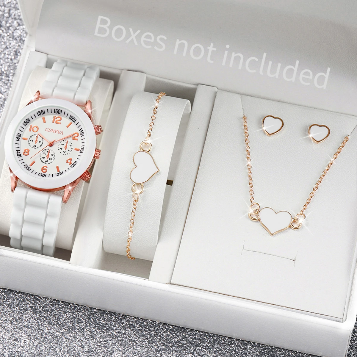 5/6PCS Fashion Women Watches C - Silicone Band Women recensie en prijs