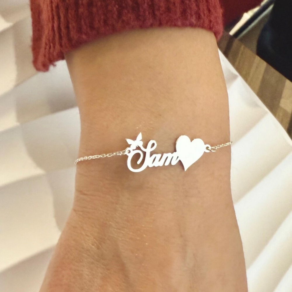Custom Butterfly Name Bracelet - Butterfly Clasp Deployant recensie en prijs