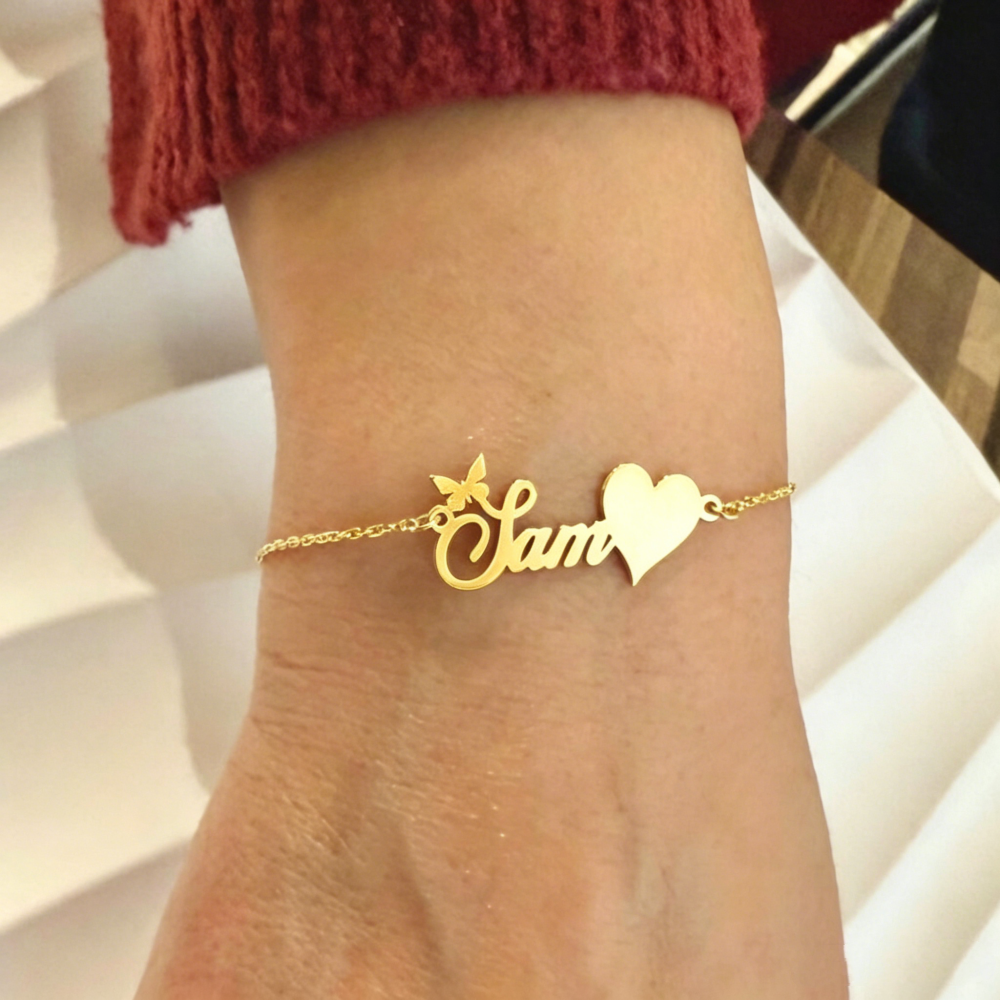 Custom Butterfly Name Bracelet - Butterfly Clasp Deployant recensie en prijs