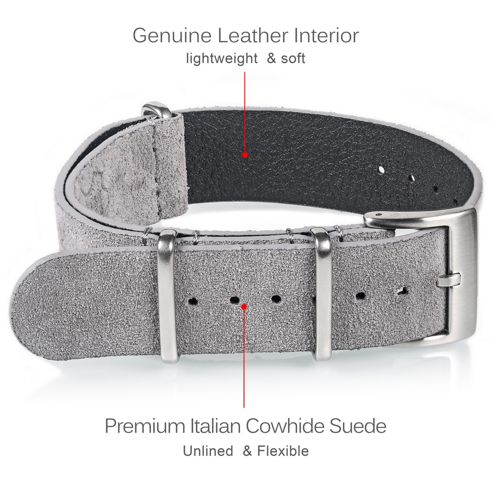 HEMSUT Genuine Leather Watch B - Suede Strap Watch recensie en prijs