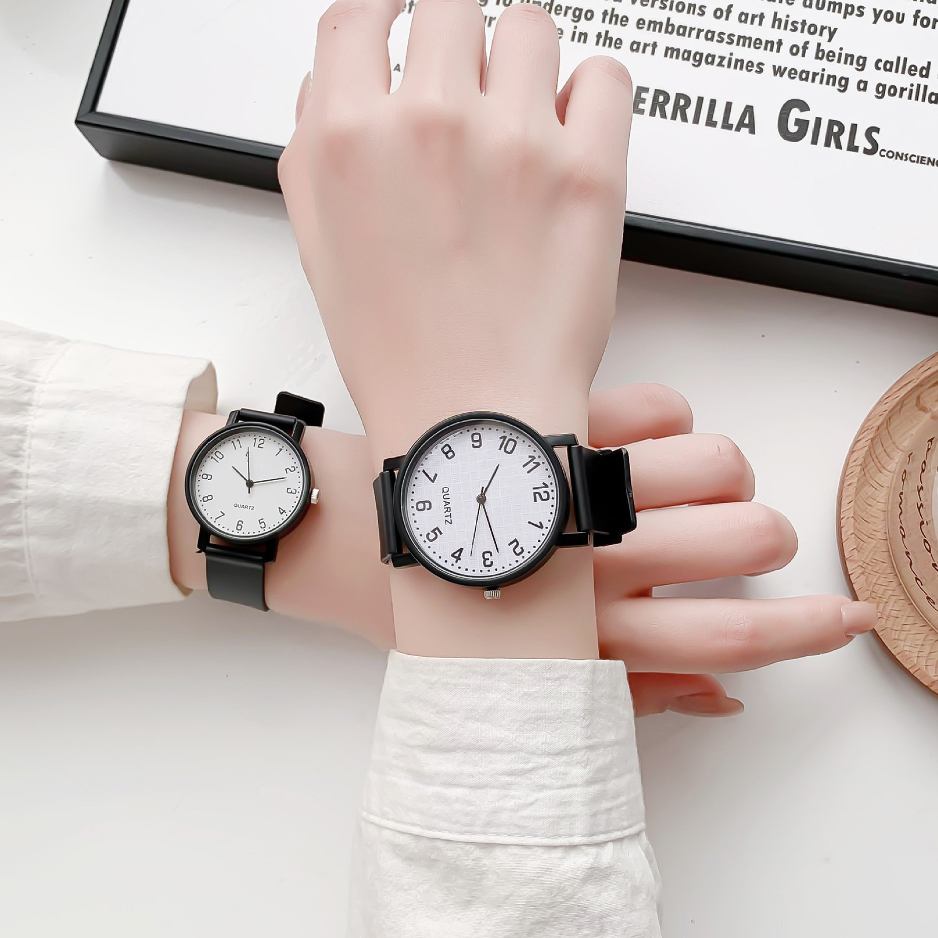 Simple Black Watch Quartz Watc - Silicone Band Women recensie en prijs