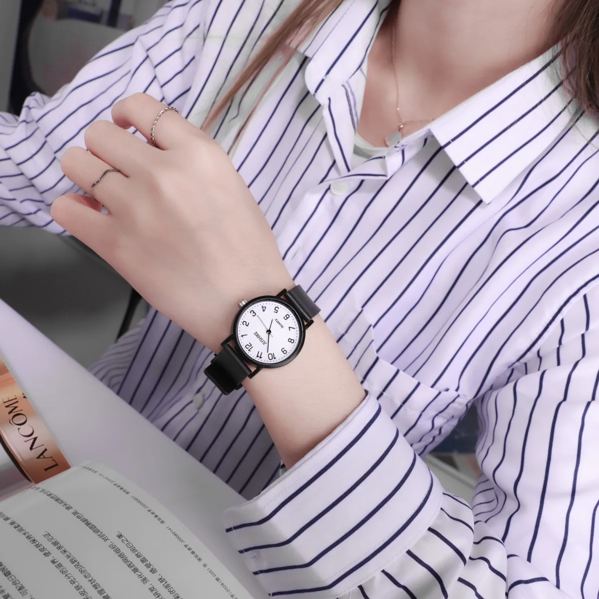 Simple Black Watch Quartz Watc - Silicone Band Women recensie en prijs