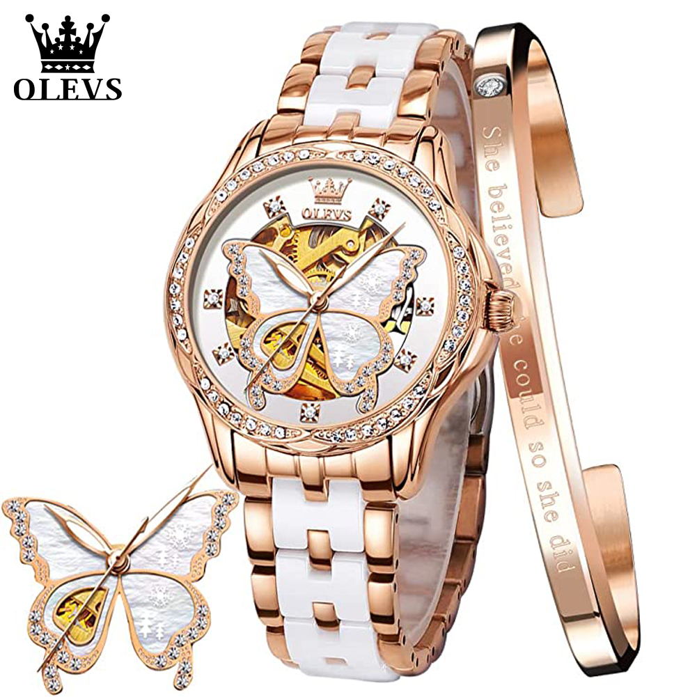 OLEVS Women's Automatic Watche - Butterfly Clasp Deployant recensie en prijs