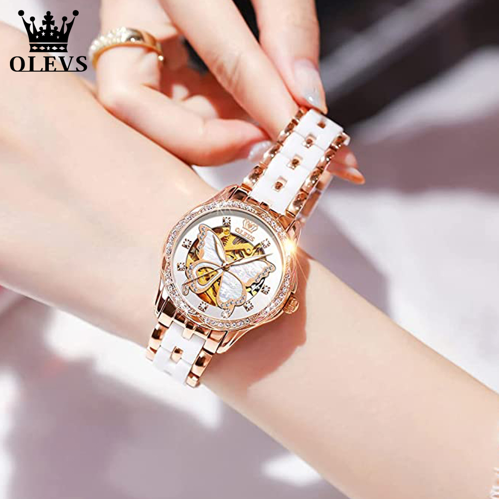OLEVS Women's Automatic Watche - Butterfly Clasp Deployant recensie en prijs